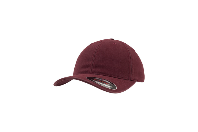 Dad Hat Garment Washed Cotton Flexfit maroon | MAXISCOOT