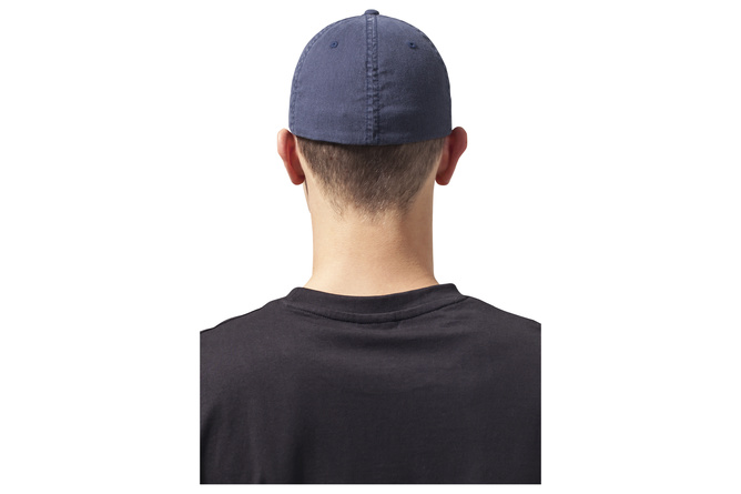 Baseball Cap Dad Hat Garment Washed Cotton Flexfit navy