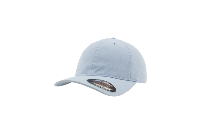 Baseball Cap Dad Hat Garment Washed Cotton Flexfit azul claro