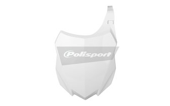 Number Plate front Polisport KXF 250 / 450 13- white