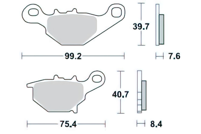 Plaquettes de frein Braking 905CM 44 RM 85