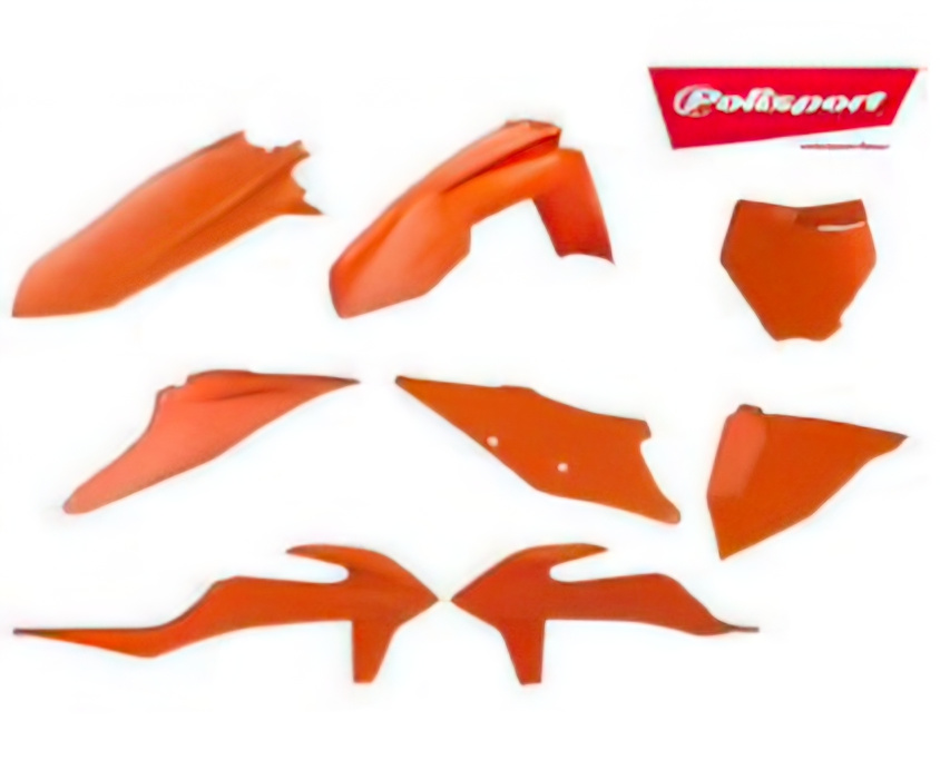 Fairing Kit Polisport neon orange KTM 