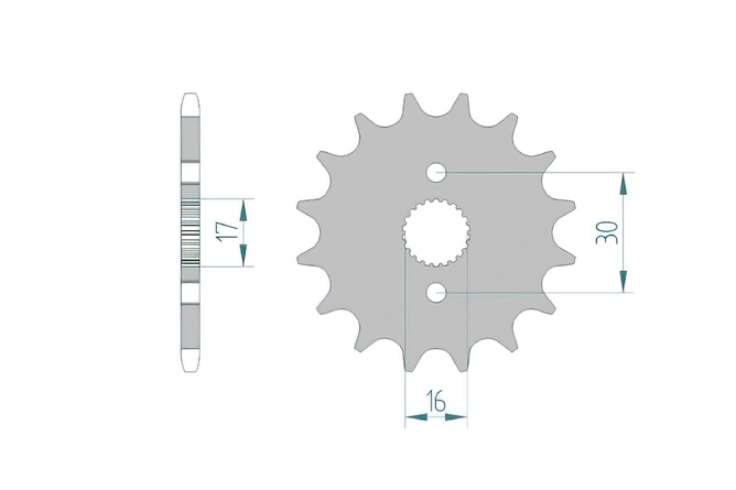 Front Sprocket Afam 420 / 14 teeth CR 80 / 85