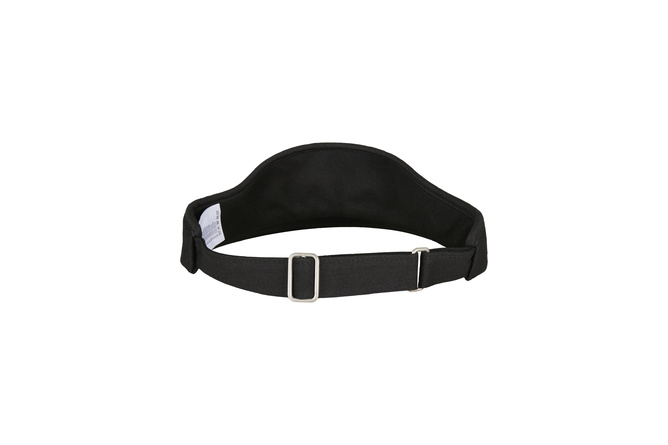 Snapback Cap Flat Round Visor Flexfit black