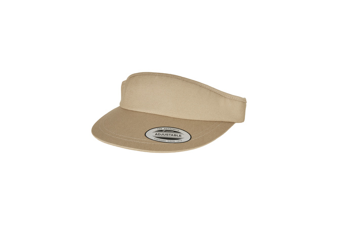Snapback Cap Flat Round Visor Flexfit khaki