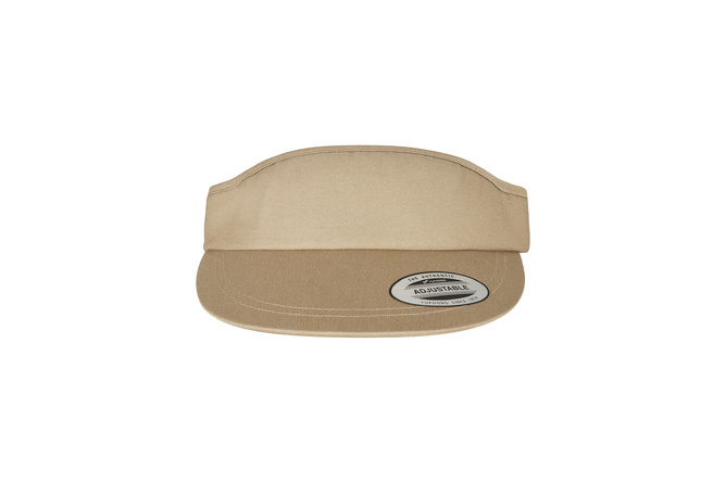 Snapback Cap Flat Round Visor Flexfit khaki