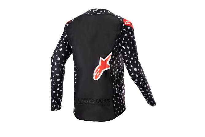 Camiseta MX Alpinestars Infantil Racer North Negro/Rojo