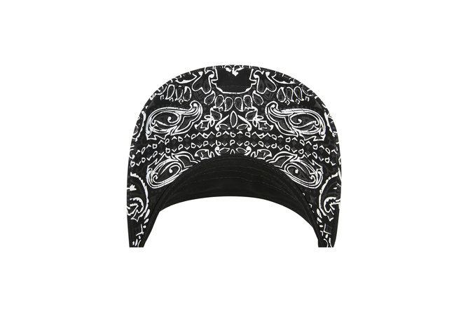 Cappellino visiera Bandana Print Flexfit nero