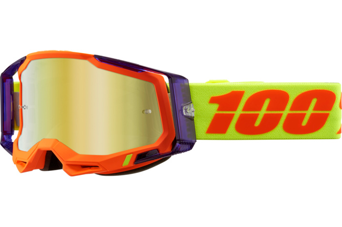 MX Goggles 100% Racecraft 2 PANAM gold mirror