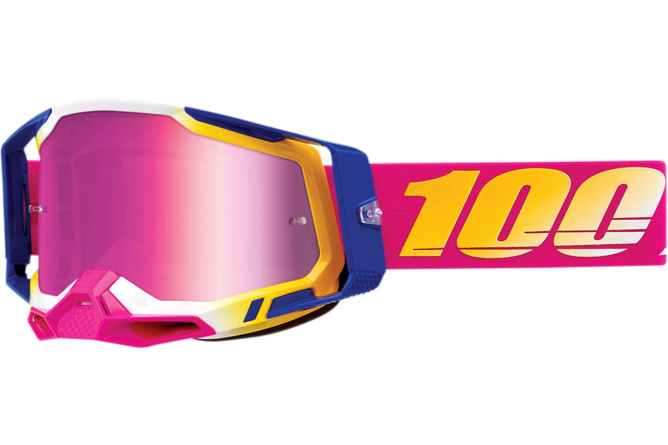 MX Goggles 100% Racecraft 2 MISSION pink mirror