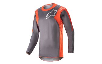Camiseta MX Alpinestars Racer Hoen Gris /Naranja 