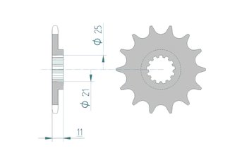 Pignon Afam 13 dents Husqvarna TC / TE 250 - 450