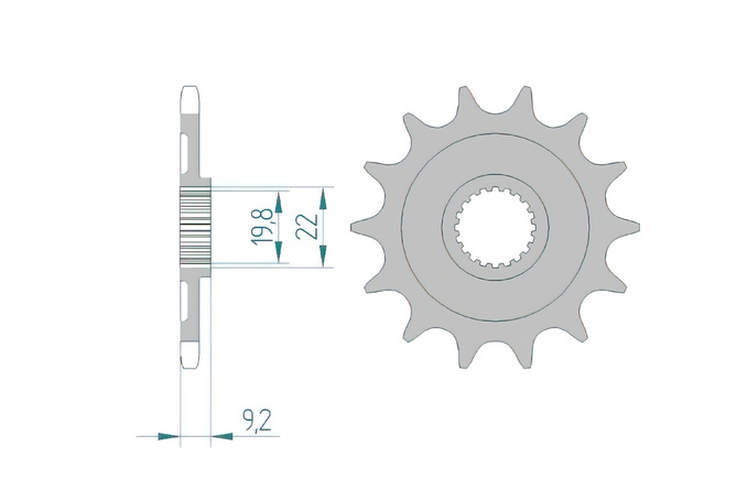 Front Sprocket Afam 13 teeth KXF 250