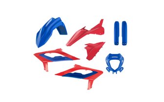Kit plastique complet Beta RR 300 Racing 2024 rouge / bleu Polisport