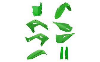 Kit plastique restyl&eacute; look 2024 Kawasaki KX 125 d&egrave;s 2003 vert Polisport