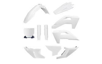Kit plastique complet Husqvarna TC 125 2025 blanc Polisport