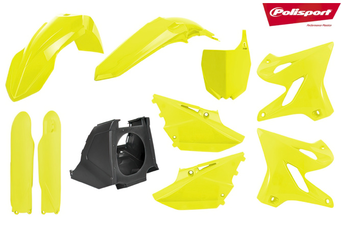 Kit plastique Polisport Restyle jaune fluo Yamaha YZ 125 / 250