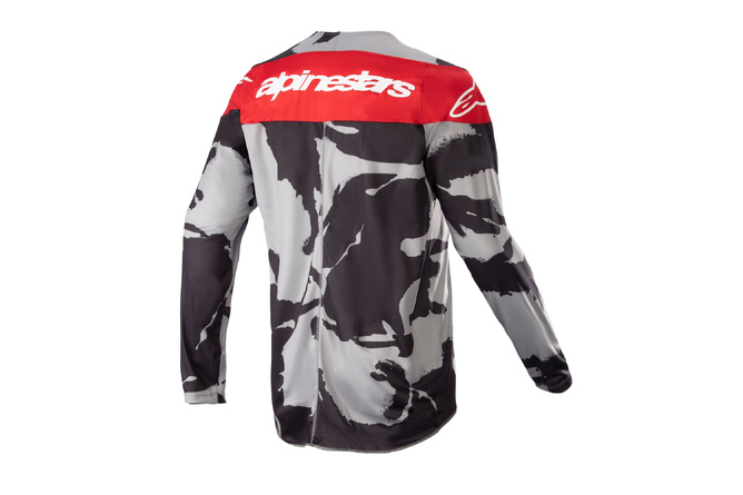 MX Jersey Alpinestars Kids Racer Tactical camouflage/red