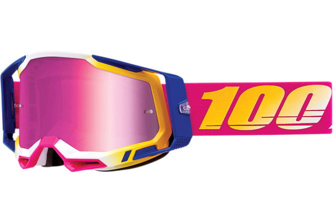 Lunettes De Protection Racecraft 2 Unisexe - Verres Miroir, Système 9 Broches, Confort Haute Performance