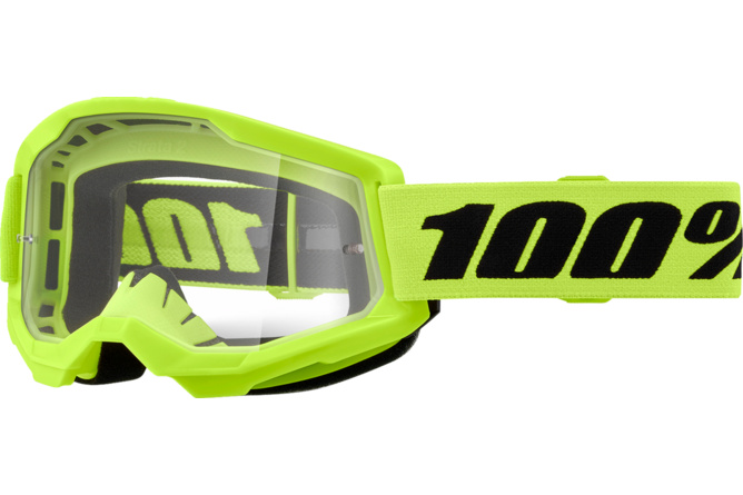 Masque 100% Strata 2 jaune fluo