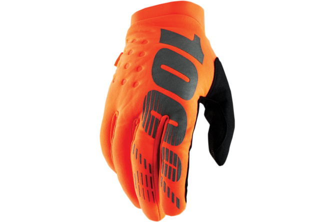 MX Gloves enfant 100% Brisker neon orange/black