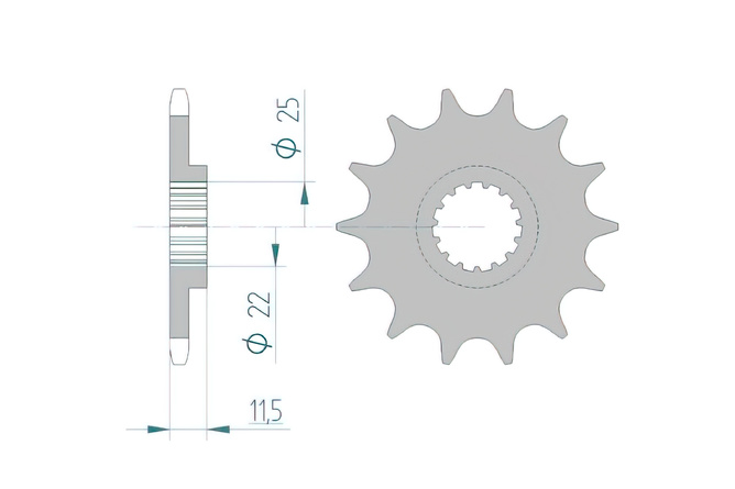 Ritzel Afam 17 Zähne 690 SMC