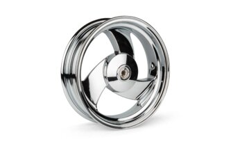 Rear Wheel (13x3.5) 3 spokes (aluminium) MBK Booster / BW's chrome