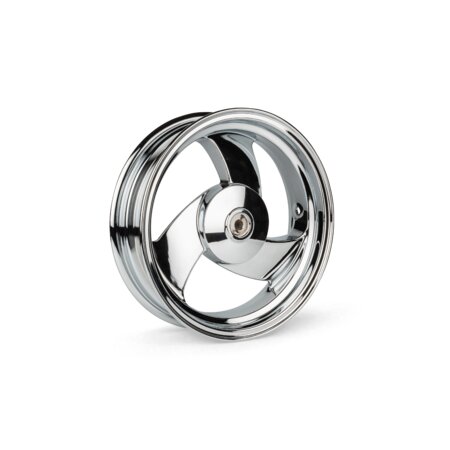 Rear Wheel (13x3.5) 3 spokes (aluminium) MBK Booster / BW's chrome