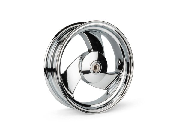 Rear Wheel (13x3.5) 3 spokes (aluminium) MBK Booster / BW's chrome