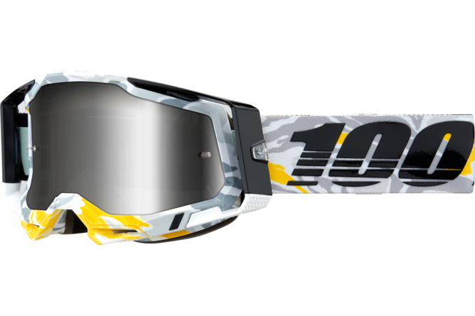 Gafas de Motocross 100% Racecraft 2 KORB Lente Espejo Plata