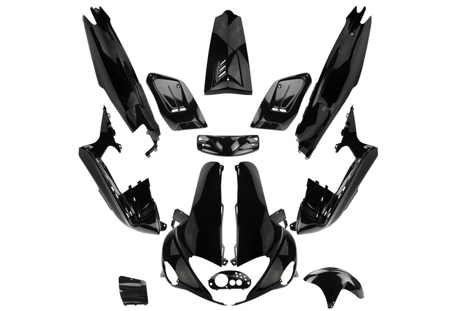 Verkleidungskit 13 Teile Gilera Runner bis 2005 glänzend schwarz