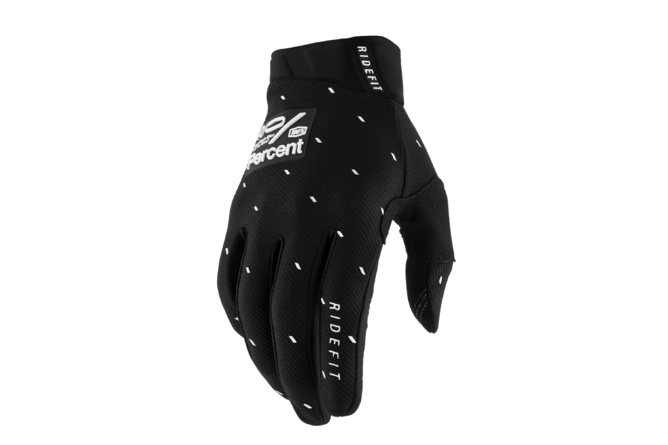 Motocross Handschuhe 100% Ridefit SLASHER schwarz