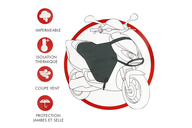 Coprigambe impermeabile universale scooter / maxi scooter