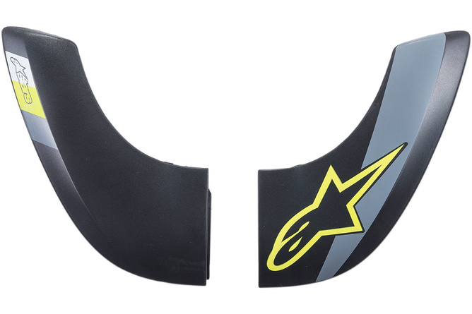 Plaques supérieures avants de rechanges pour Neck Brace Alpinestars BNS 2