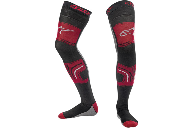 Socks MX Alpinestars for knee protectors red / black