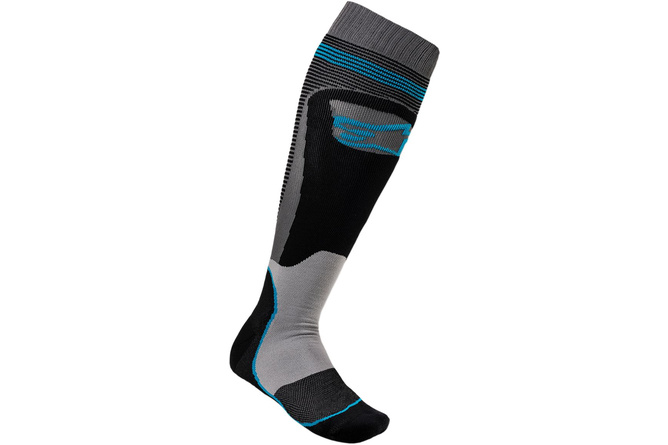 Socks MX Alpinestars MX Plus 1 black / turquoise