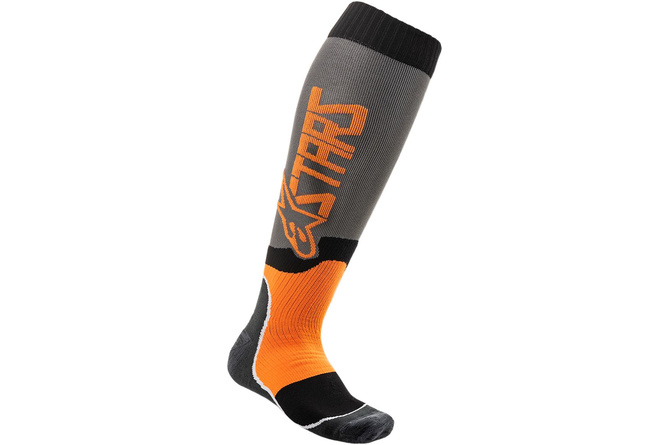 Socks MX Alpinestars MX Plus 2 grey / orange