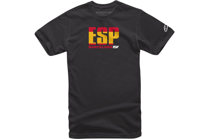 Camiseta Alpinestars Circuits Spain Negro