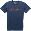 T-Shirt Alpinestars Heritage Word Premium navy/red