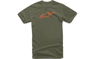 Camiseta Alpinestars Ageless Verde Oliva / Naranja