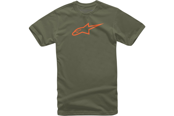 T-Shirt Alpinestars Ageless olive/orange