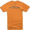 T-Shirt Alpinestars Blaze orange/blue