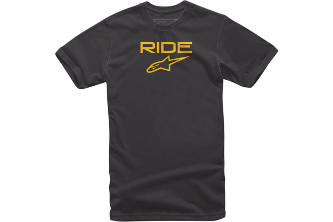 T-Shirt Alpinestars Ride 2.0 black/yellow