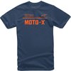 T-Shirt Alpinestars Moto X navy/orange