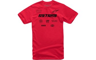 T-shirt Alpinestars Multi Race rouge