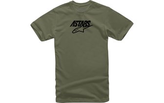 T-shirt Alpinestars Mixit verde/nero