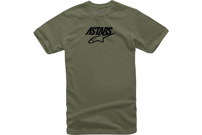 T-Shirt Alpinestars Mixit green/black