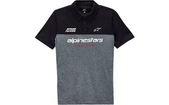Polo Shirt Alpinestars Paddock schwarz/grau meliert