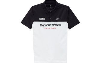 Polo Shirt Alpinestars Paddock weiß/schwarz