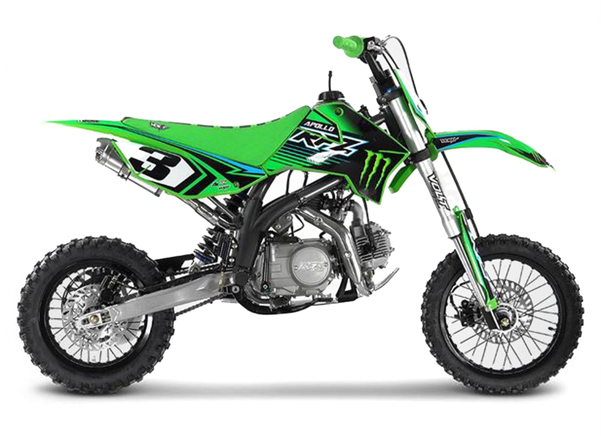 Manopole motocross - Economiche - verde - Evomotor